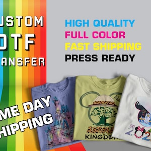 Custom DTF Transfers, Dtf Transfers Ready to Press, Custom Image Transfer, DTF Prints, Personalized Heat Transfers, Gang Sheet Transfers