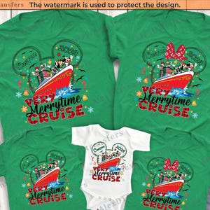 Personalized Disney Very Merry time Cruise Shirts, Custom Disney Christmas Cruise Shirts, Disney Family Shirts, Custom Disney Cruise Shirts