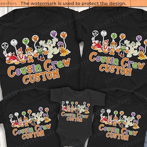 Custom Disney Cousin Crew Halloween Shirts, Custom Halloween Shirts, Disney Cousins Shirts, Disneyworld Shirts, Magic Kingdom Shirts