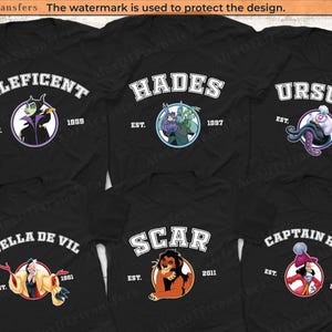 Disney Villains Characters Shirt, Villains Disney Halloween Shirts, Disney Villains Maleficent Evil Queen Ursula Cruella, Disney Trip Shirts