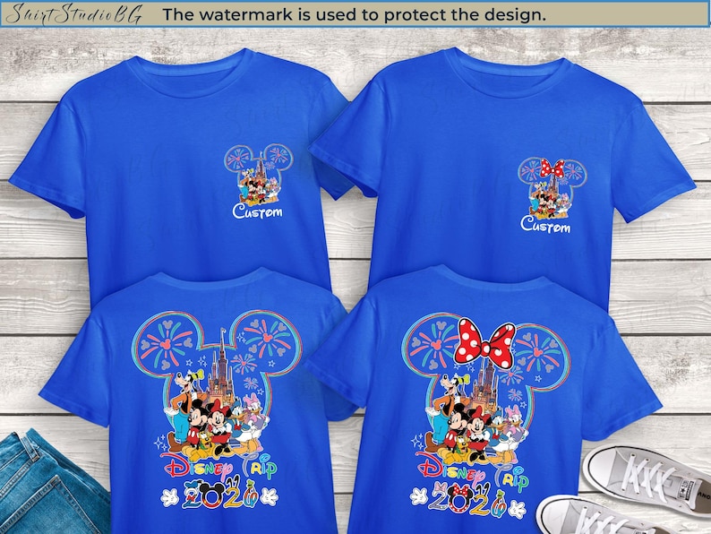 Disney family vacation shirts available for adults, kids, toddlers, and babies