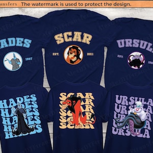 Disney Villains Shirt, Villains Characters Disney Halloween Shirts, Disney Villains Maleficent Evil Queen Ursula Cruella, Disney Trip Shirts