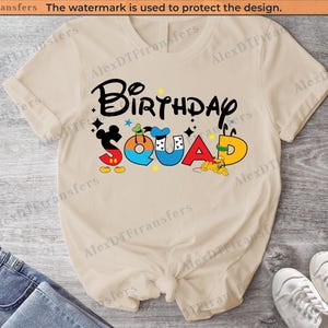 Disney Birthday Squad Shirt, Disney Birthday Shirts, Disney Birthday Boy Shirt, Disney Birthday Girl Shirt, Disneyland Birthday Shirts
