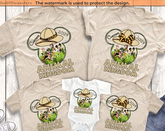 Mickey and Friends Animal Kingdom Family Shirts, Animal Kingdom Shirts, Disney Safari Shirt, Disneyworld Shirts, Mickey Safari Family Shirts