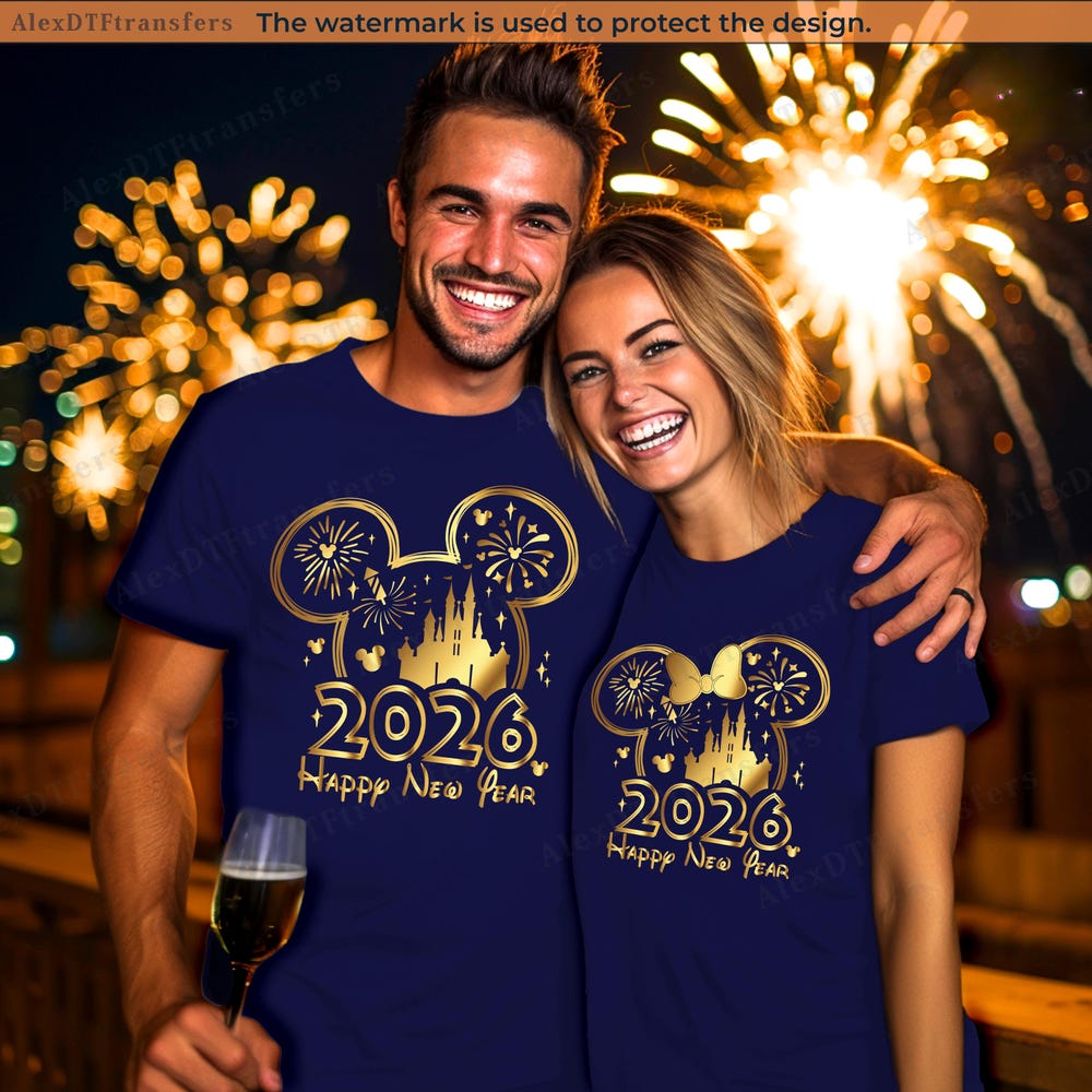 Mickey And Minnie New Year Disney Shirts, Happy New Year 2026 Disney Shirts, New Years Shirts, New Year Eve Shirt, New Year Party Shirts Teesummer
