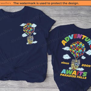 Disney Pixar Up Shirt, Adventure Paradise Falls Since 2009 Shirt, Disney Up Balloon House Shirt, Disneyland Shirt, Paradise Falls Shirt