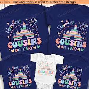 Disney Happiest Cousins On Earth Shirts, Cousin Crew Shirts, Disney Cousins Shirts, Disneyworld Cousins Shirts, Disney Comfort Colors Shirt