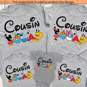 Disney Cousin Squad Shirts, Disney Cousins Shirts, Disneyland Cousin Crew Shirts, Disneyworld Cousins Shirts, Disney Family Shirts