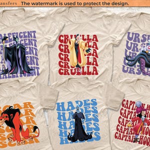 Disney Villains Shirt, Villains Characters Disney Halloween Shirts, Disney Villains Maleficent Evil Queen Ursula Cruella, Disney Trip Shirts