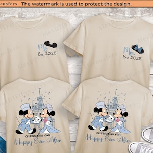 Disney Anniversary Shirt, Disney Couple Shirt, Disney Celebrating Wedding Anniversary Shirt, Wife and Husband Shirt Disney Honeymoon Shirt