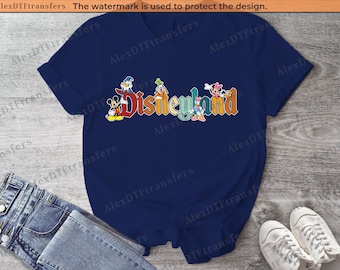Mickey en vrienden Disneyland Trip-shirts, bijpassende Disney-familieshirts