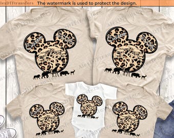 Personalized Disney Animal Kingdom 2025 Shirts, Animal Kingdom Shirts, Disney Safari Shirt, Mickey Safari Family Shirts, Safari Birthday