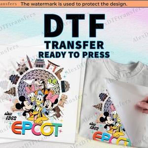 Disney Epcot World Traveler DTF Transfer, Disney Vacation Epcot dtf Ready to Press, Print on Demand, Disney Epcot Shirts Dtf, Disney Print