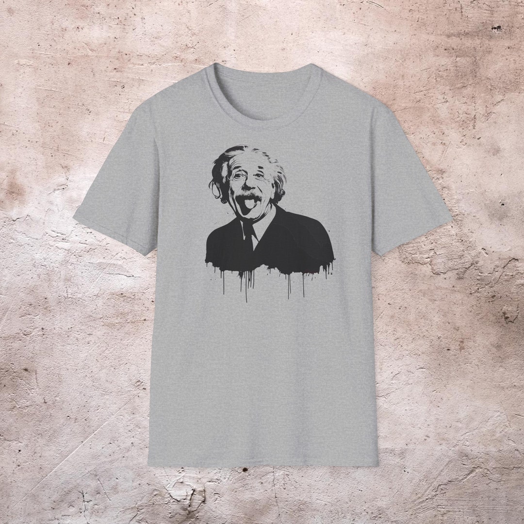Style3 T-shirt Bambini E Ragazzi Einstein Logica, Maglietta In Puro Cotone Con Stampa Vintage, Big Bang Matematica Albert