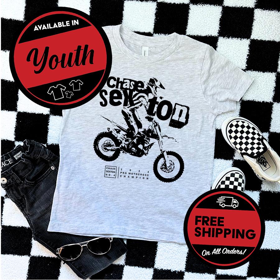 Chase Sexton Motocross Youth Tee Motocross Gift for Motocross Lover Motocross Shirt for kids tee youth shirt