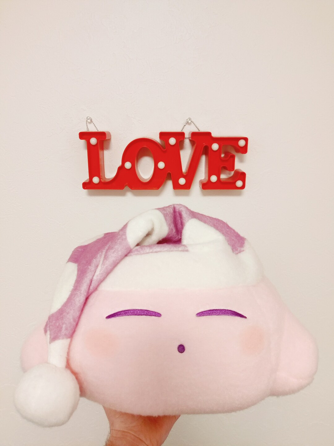 Cute Sleeping Kirby Plush Wool Felt Style Etsy