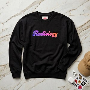 Sudadera retro de radiología / Estudiante de medicina y técnico sanitario