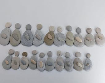 Piedras de playa naturales para arte de guijarros. Guijarros para cuadros. Juego de 60 piedras. C#2