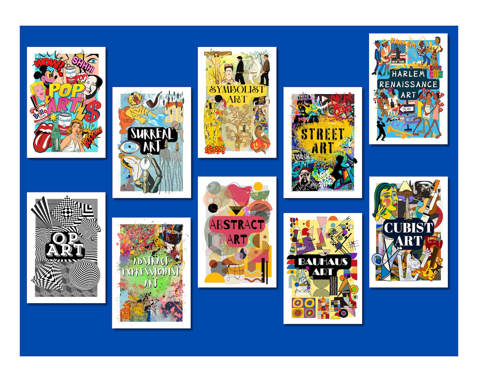 Art Classroom Posters - Art Genre Prints - Art Classroom Decor - 10 ...