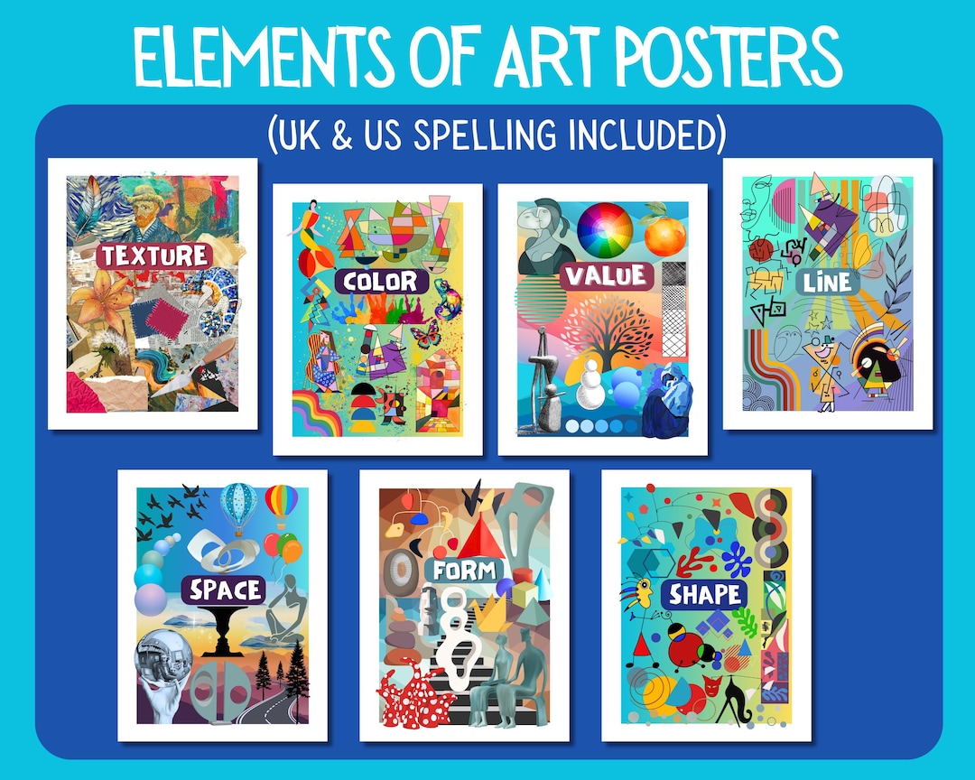 Elements of Art Posters - Etsy