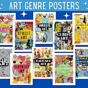 Klassenzimmer Poster - Kunst Genre Drucke - Kunst Klassenzimmer Dekor - 10 Poster Set