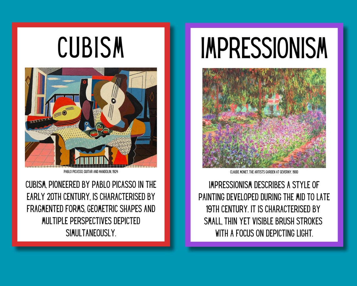 Art Classroom Posters - Art Movements Posters - Art Teaching Materials ...