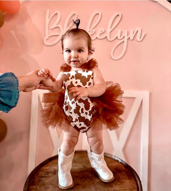 Handmade Cowgirl Baby Costume: Farm Birthday Outfit, Photo Prop - Etsy