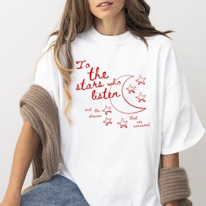 Camiseta To The Stars ACOTAR / Camisa inspirada en Smutty Fan / SJM Bookish Crescent City / Book Merch Camiseta unisex
