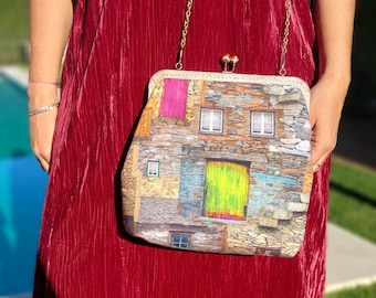 Handbag handmade in Portugal, traditional "Aldeias de Xisto"