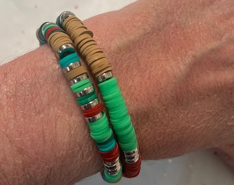 Southwest Heishi Bracelet | 2 Beaded Bracelet Set | Stretch Bracelet | Great Gift Idea