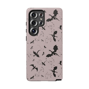 Plum Dragon Goth Phone Case: Durable Protective Cover