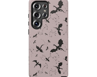 Plum Dragon Goth Phone Case: Durable Protective Cover