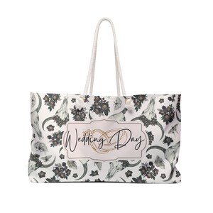 Dark Gothic Cottagecore Tote, Weekender Tasche, Braut Geschenke, Schädel-Druck-Gepäck, Empfangszubehör, große Kapazität, Geschenke für besondere Anlässe