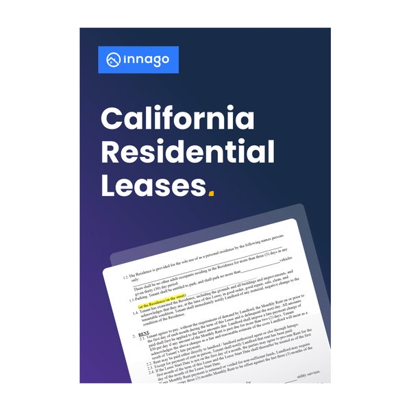 California Residential Lease Form (Downloadable, Printable)