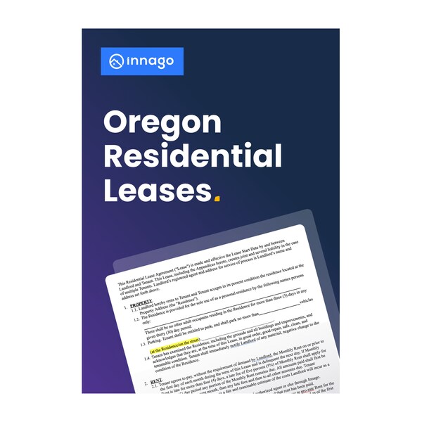 Oregon Residential Lease Form (Downloadable, Printable)