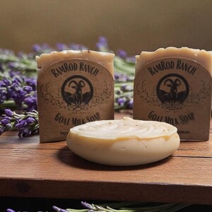 All Natural Lavender Essential Oil Handmade Goat Milk Soap