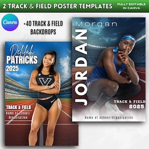 Modelo de pôster de atletismo | Pôsteres de esportes atléticos | Pôster de banner de boas-vindas de atletas | Cenários de atletismo