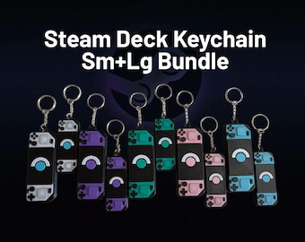Steam Deck Nyckelringspaket, Nyckelring för videospelkonsol, Miniatyrtillbehör för handhållna spel