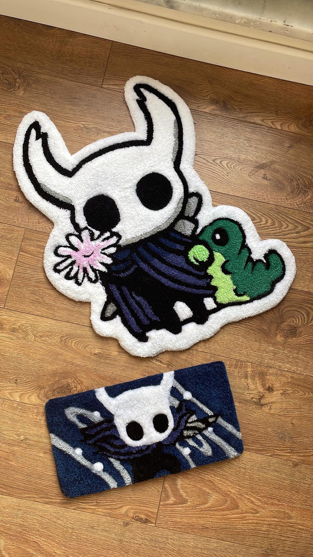 Moon Knight Rug Handmade Hollow Knight Rug: Tufted Game Character Rug, Customized Gamer ...