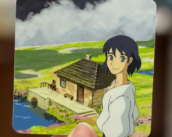 Naklejka winylowa Howl | Fan Art Studio Ghibli | Sztuka anime | 3 na 3 cale