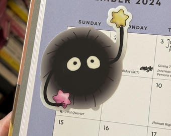 Soot Sprite Vinyl Sticker | Studio Ghibli Fan Art | Anime Art | 2.5 by 3 inches
