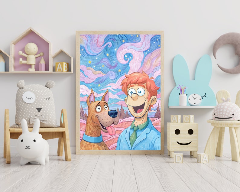 Scooby Doo Posters 20 Room Decor Cute digital Posters Printiable Art Digital Print JPG-PNG High ...