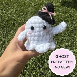 Cute Halloween Ghost Crochet Pattern - PDF