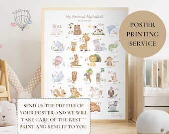 Poster Printing Service, A3 Poster Printing Service, Up to 30x40cm Poster Printing Service, High Quality Poster Printing, Frame and Printing