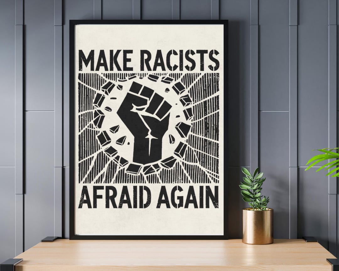 Protest Prints Raised Fist Protest Printable Wall Art: Anti Racism Justice Digital ...