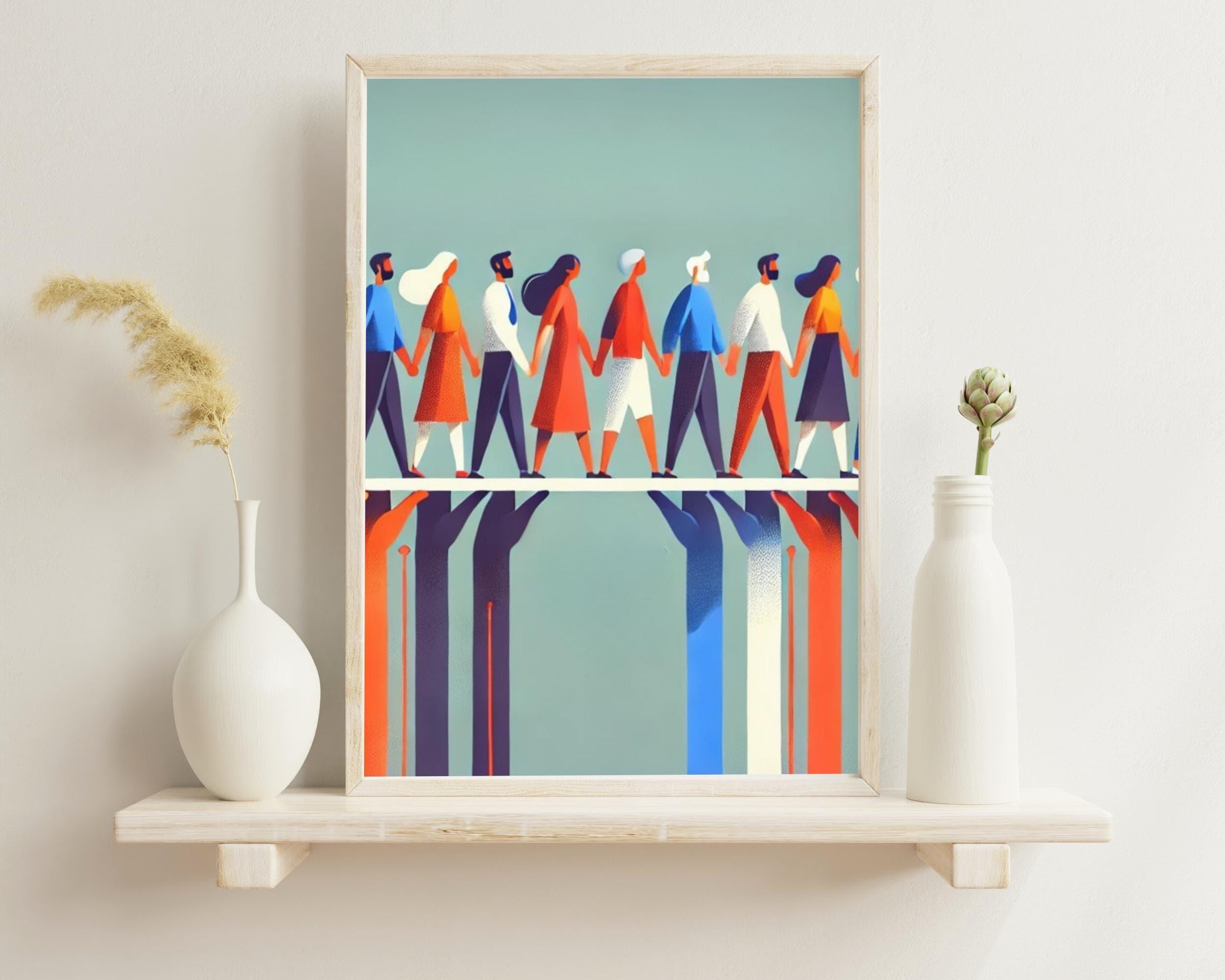 Unity Printable Wall Art: Social Connection Digital Print | Made-to ...