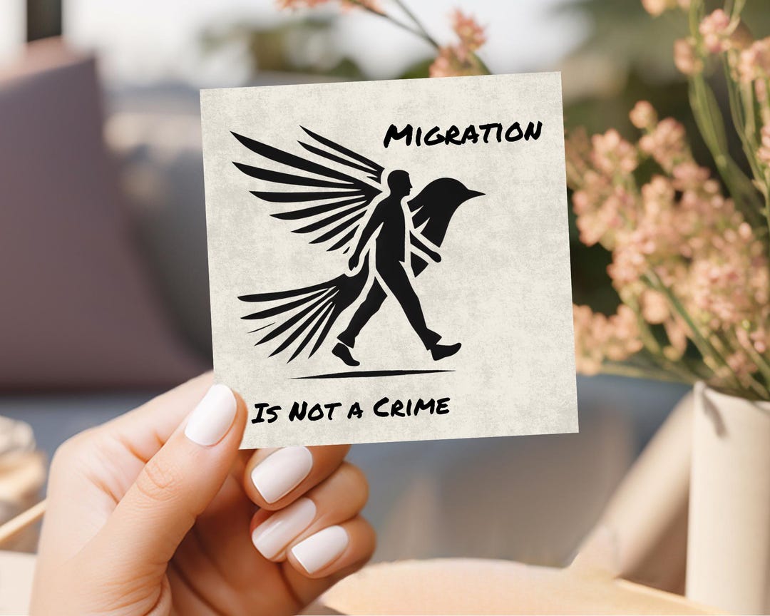 Sticker Migration is Not a Crime: Immigrant Worker Rights Sticker ...