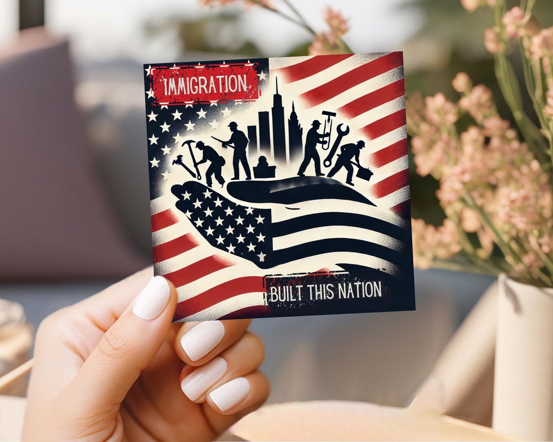Sticker Immigration Built This Nation: Pro Immigrant Rights Sticker ...
