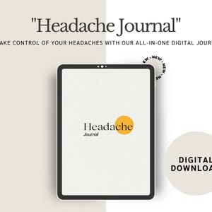 Headache Journal: Pain & Trigger Tracker (Digital Download)