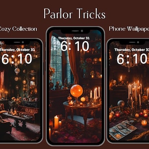 パーラートリック - 居心地の良いコレクション、魔女の美的携帯電話の壁紙12枚の画像スーパーセット！ | デジタルダウンロード